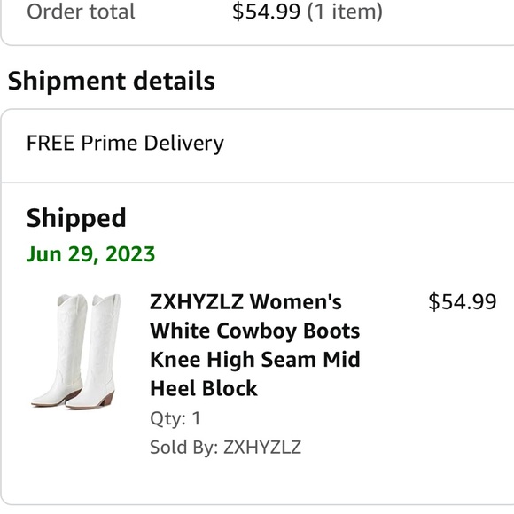 White Cowboy boots - Picture 4 of 4